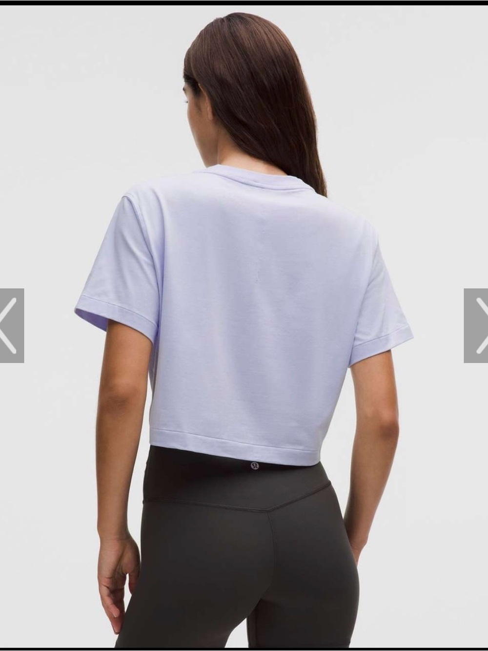 Lululemon All Yours Cropped T-Shirt, Size Medium, Serene Blue - Picture 3 of 7